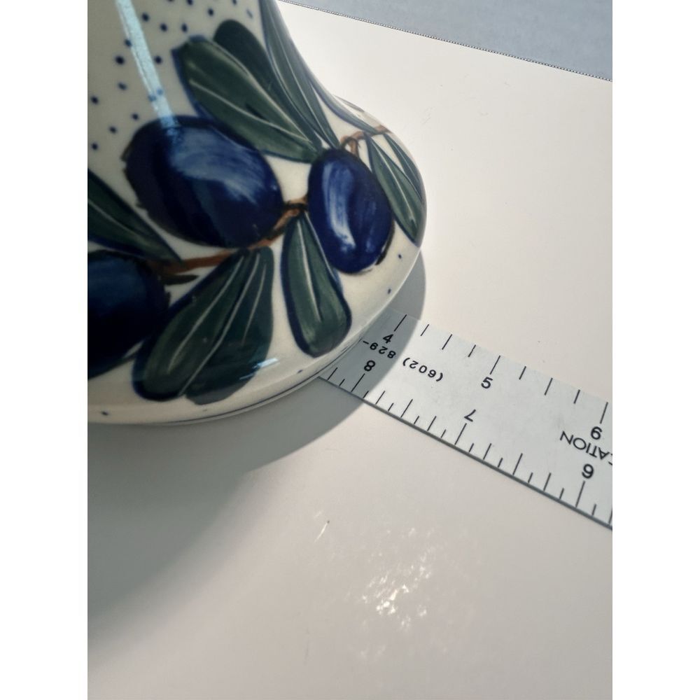 Unikat WR Boleslawiec‎ Hand Made Bus Vase 10.5" Tall, Polish Pottery Olives - Picture 6 of 10
